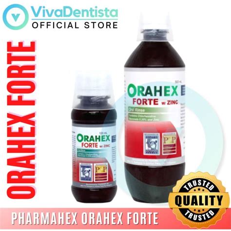 orahex forte|Orahex Forte with Zinc Oral Rinse, with Chlorhexidine Gluconate, .